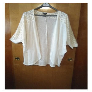 Ivory color knit jacket